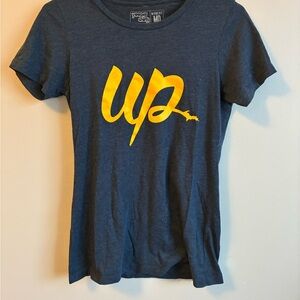 UP Navy T-Shirt with Yellow Print